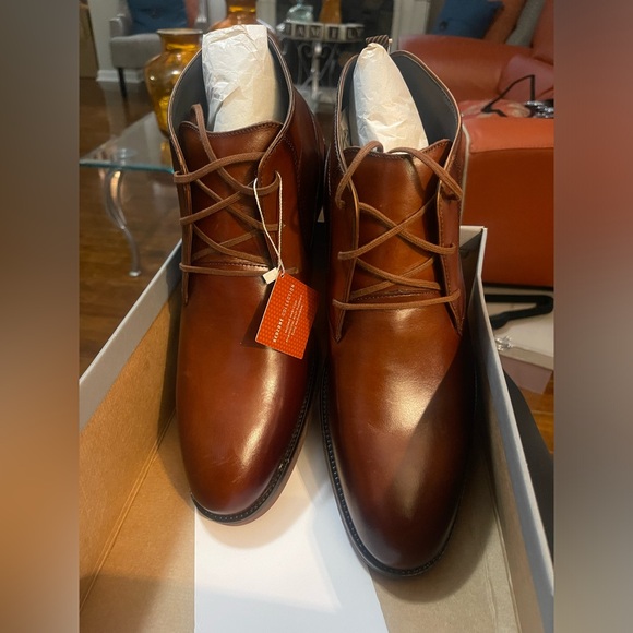 NIB STACY ADAMSMen's Kyron Plain Toe Lace Up Chukka Boots size 15
